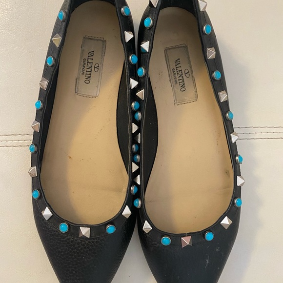 Valentino Rockstud Ballet Flats - Picture 2 of 5